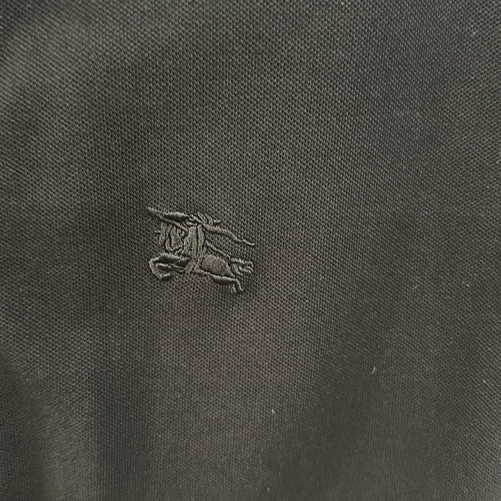 Burberry Women's Classic Black Polo Shirt Size Medium - Picture 4 of 7